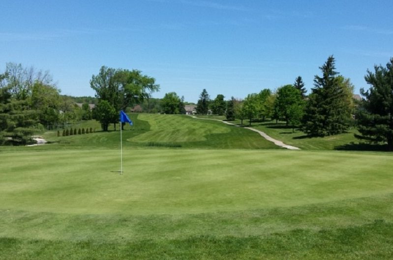 flag with Briarwood GC logo